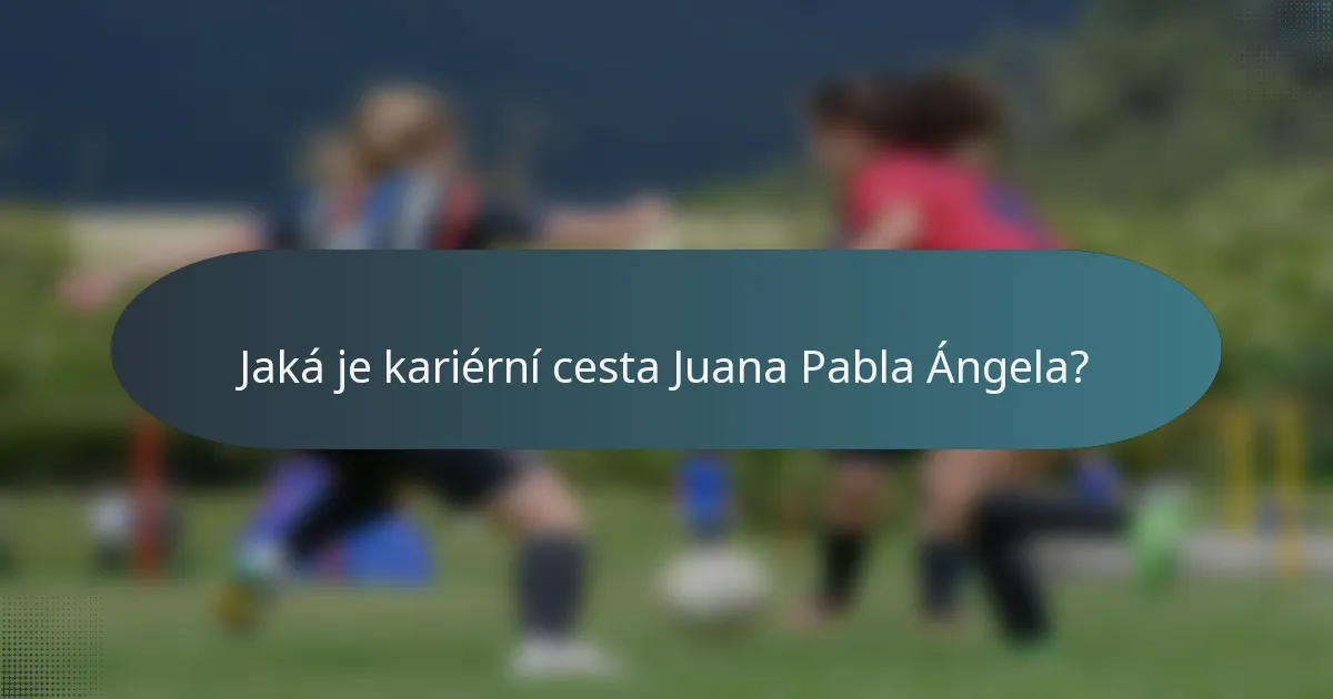 Jaká je kariérní cesta Juana Pabla Ángela?